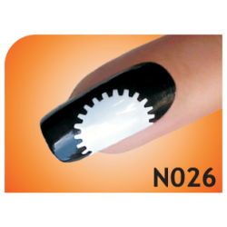 Sablon unghii N026 Sablon unghii N026 Sabloane constructie unghii